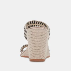 Abigal Wedges Black White Stella