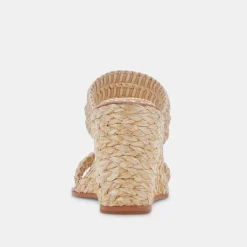 Abigal Wedges Lt Natural Raffia