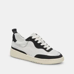 Adella Sneakers White Black Leather