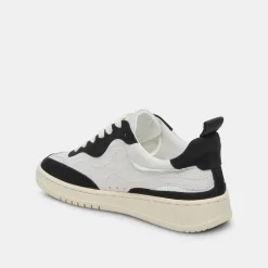 Adella Sneakers White Black Leather