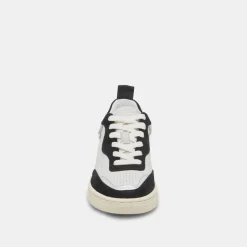 Adella Sneakers White Black Leather