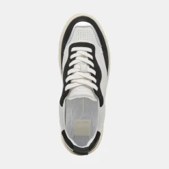 Adella Sneakers White Black Leather