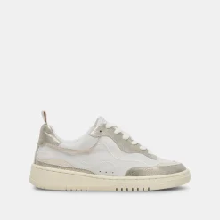 Adella Sneakers White Gold Leather