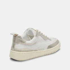 Adella Sneakers White Gold Leather