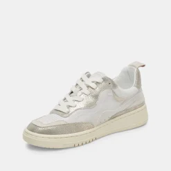 Adella Sneakers White Gold Leather