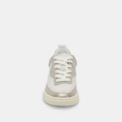 Adella Sneakers White Gold Leather
