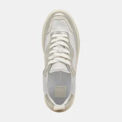 Adella Sneakers White Gold Leather