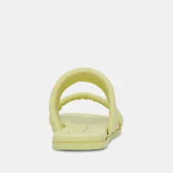 Adore Sandals Lemon Cream Leather
