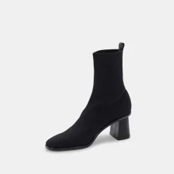 Alaya Booties Black Knit