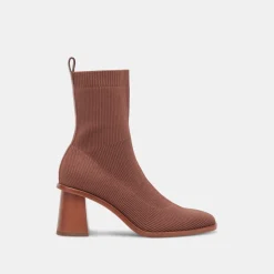 Alaya Booties Brown Knit