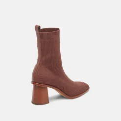 Alaya Booties Brown Knit