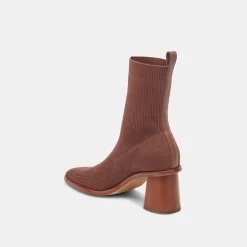 Alaya Booties Brown Knit