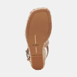 Aldona Wedges Cafe Leather