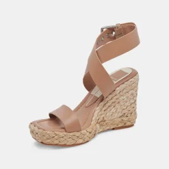 Aldona Wedges Cafe Leather