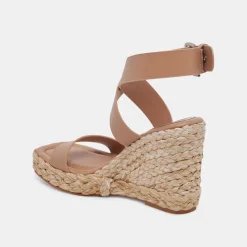 Aldona Wedges Cafe Leather