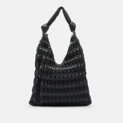 Angie Tote Black Faux Leather