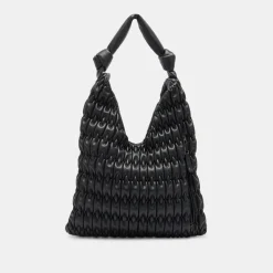 Angie Tote Black Faux Leather