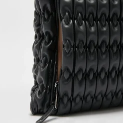 Angie Tote Black Faux Leather