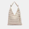 Angie Tote Ivory Faux Leather