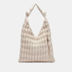 Angie Tote Ivory Faux Leather
