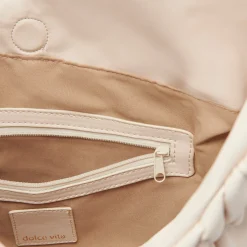 Angie Tote Ivory Faux Leather