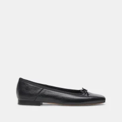 Anisa Ballet Flats Black Leather