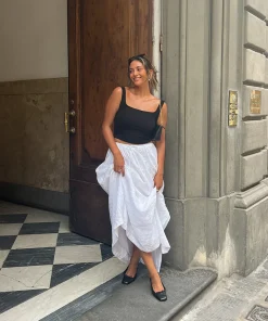 Anisa Ballet Flats Black Leather