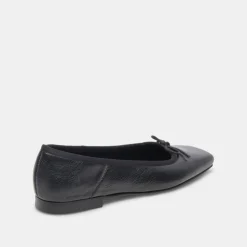 Anisa Ballet Flats Black Leather