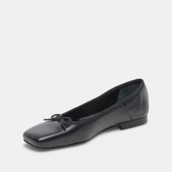 Anisa Ballet Flats Black Leather