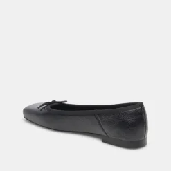 Anisa Ballet Flats Black Leather