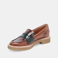 Arabel Loafers Burgundy Multi Patent Leather