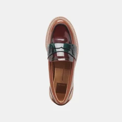 Arabel Loafers Burgundy Multi Patent Leather