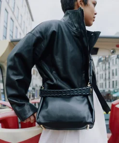 Aria Crossbody Black Leather