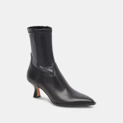 Arya Boots Black Leather