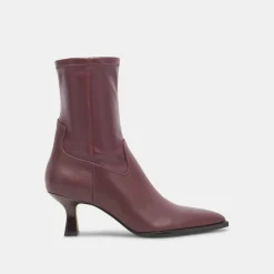 Arya Boots Wine Leather