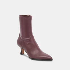Arya Boots Wine Leather