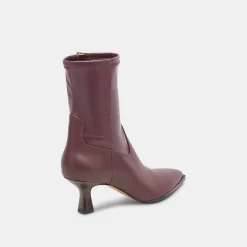 Arya Boots Wine Leather