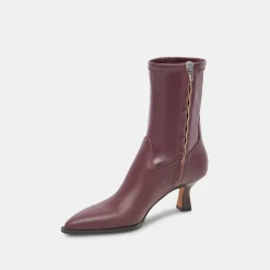 Arya Boots Wine Leather