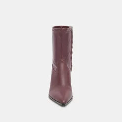 Arya Boots Wine Leather