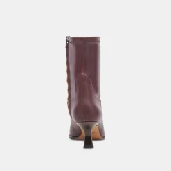 Arya Boots Wine Leather