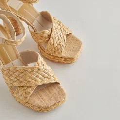 Asala Heels Lt Natural Raffia
