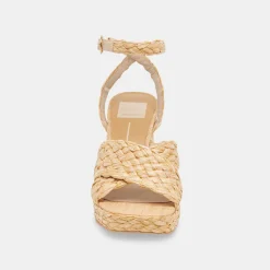 Asala Heels Lt Natural Raffia