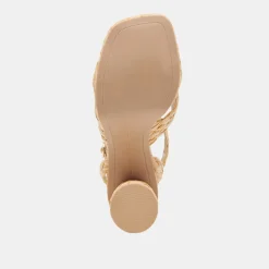 Asala Heels Lt Natural Raffia