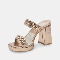 Ashby Heels Dark Gold Crackled Stella