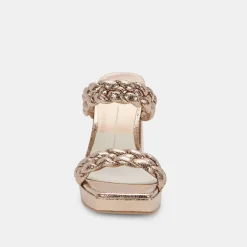 Ashby Heels Dark Gold Crackled Stella