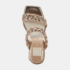 Ashby Heels Dark Gold Crackled Stella