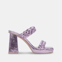 Ashby Heels Lilac Crackled Stella
