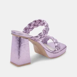 Ashby Heels Lilac Crackled Stella