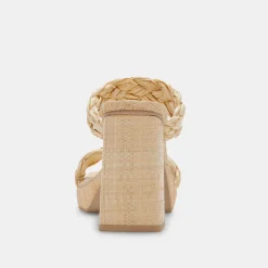 Ashby Heels Lt Natural Raffia