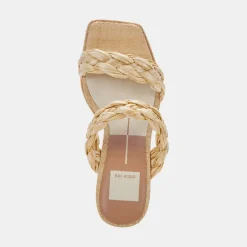 Ashby Heels Lt Natural Raffia
